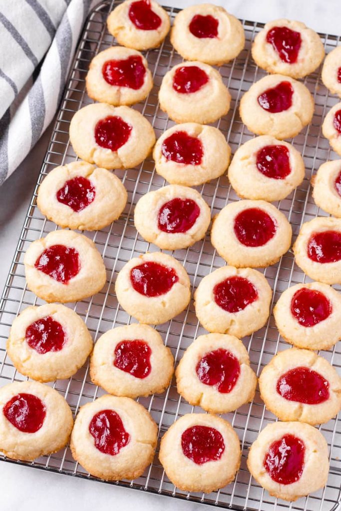 Raspberry Thumbprint Cookies - Cooking For My Soul