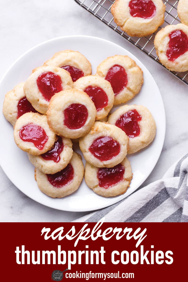 Raspberry Thumbprint Cookies - Cooking For My Soul