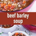 pin image design for beef barley soup recipe