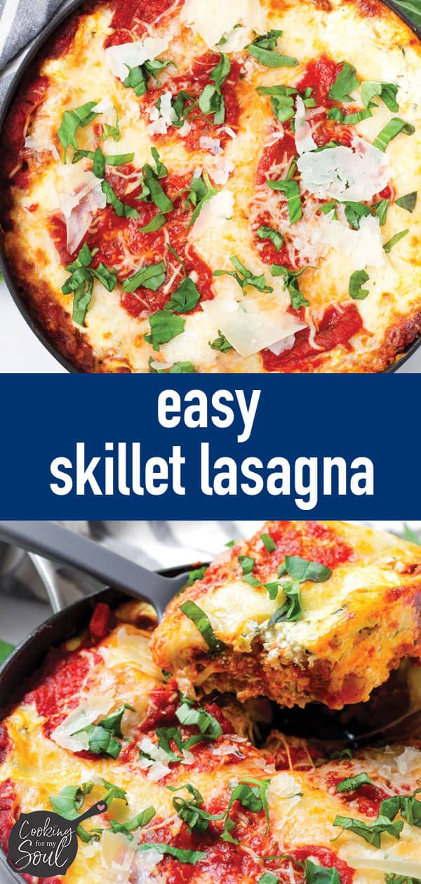 Easy Skillet Lasagna - Cooking For My Soul