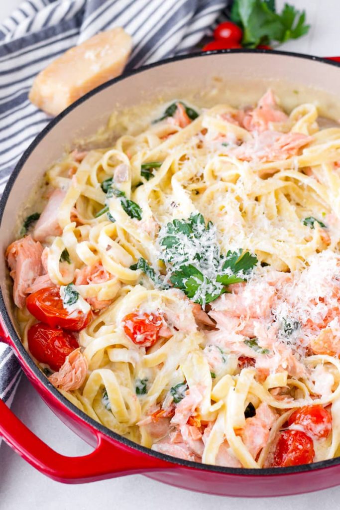 Creamy Salmon Pasta - Cooking For My Soul