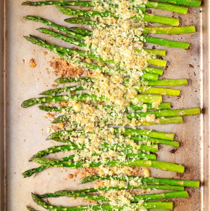 Parmesan Roasted Asparagus with Panko Breadcrumbs Cooking For My Soul