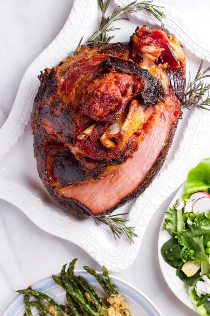 Easy Brown Sugar Glazed Ham - Cooking For My Soul