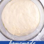 pin image design for homemade pizza dough