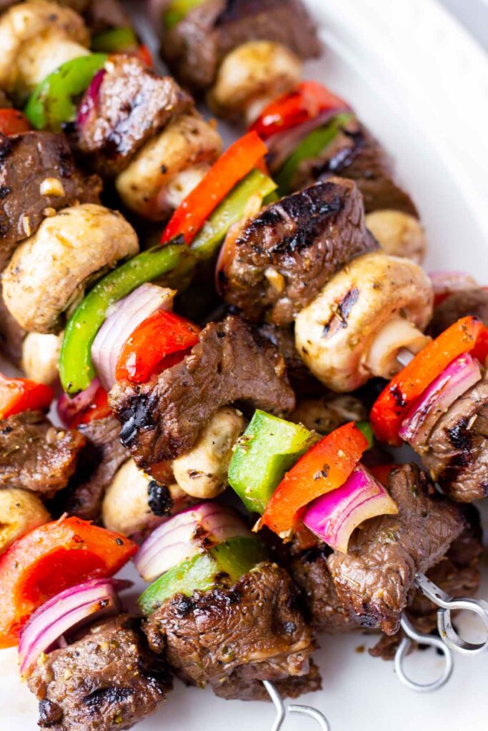 Marinated Steak Kabobs - Cooking For My Soul
