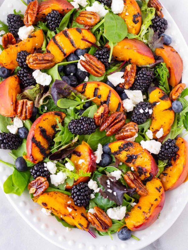 Summer Peach Salad - Cooking For My Soul
