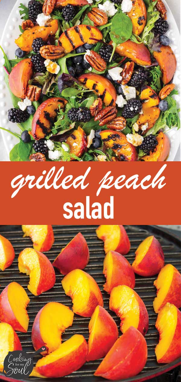 Grilled Peach Salad - Cooking For My Soul