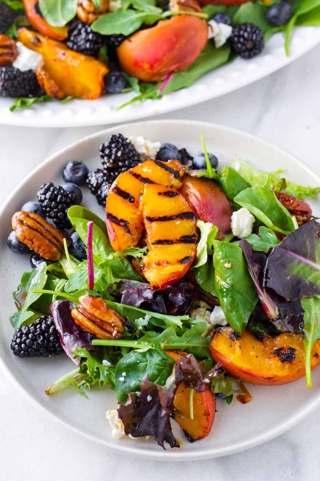 Grilled Peach Salad Cooking For My Soul