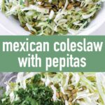 pin image design for mexican coleslaw recipe
