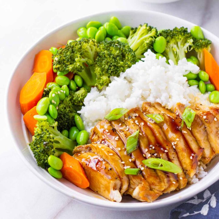 Chicken Teriyaki Rice Bowls - Cooking For My Soul