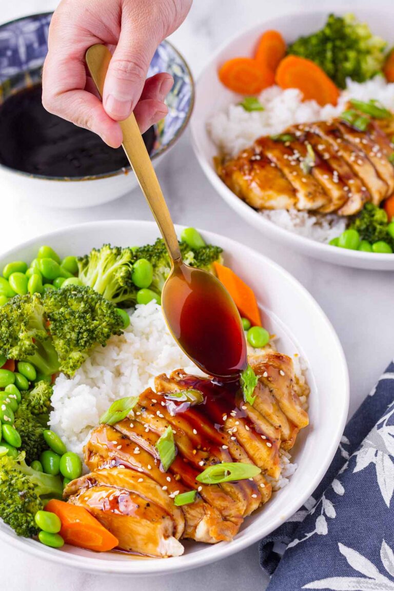 Chicken Teriyaki Rice Bowls - Cooking For My Soul