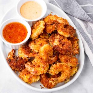 Fried Coconut Shrimp (2 Dipping Sauces) - Cooking For My Soul