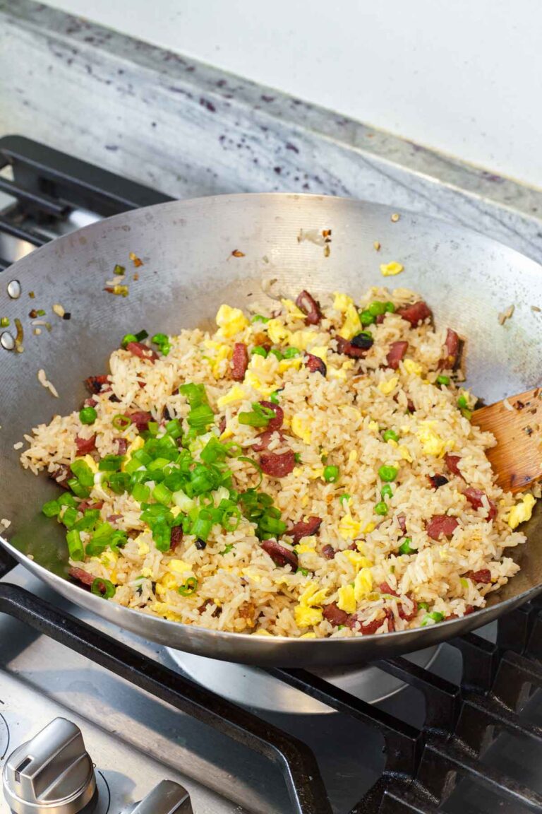 Chinese Sausage Fried Rice (Lap Cheong Fried Rice) - Cooking For My Soul