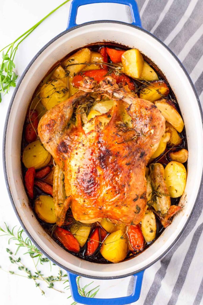 Dutch Oven Whole Roast Chicken Cooking For My Soul