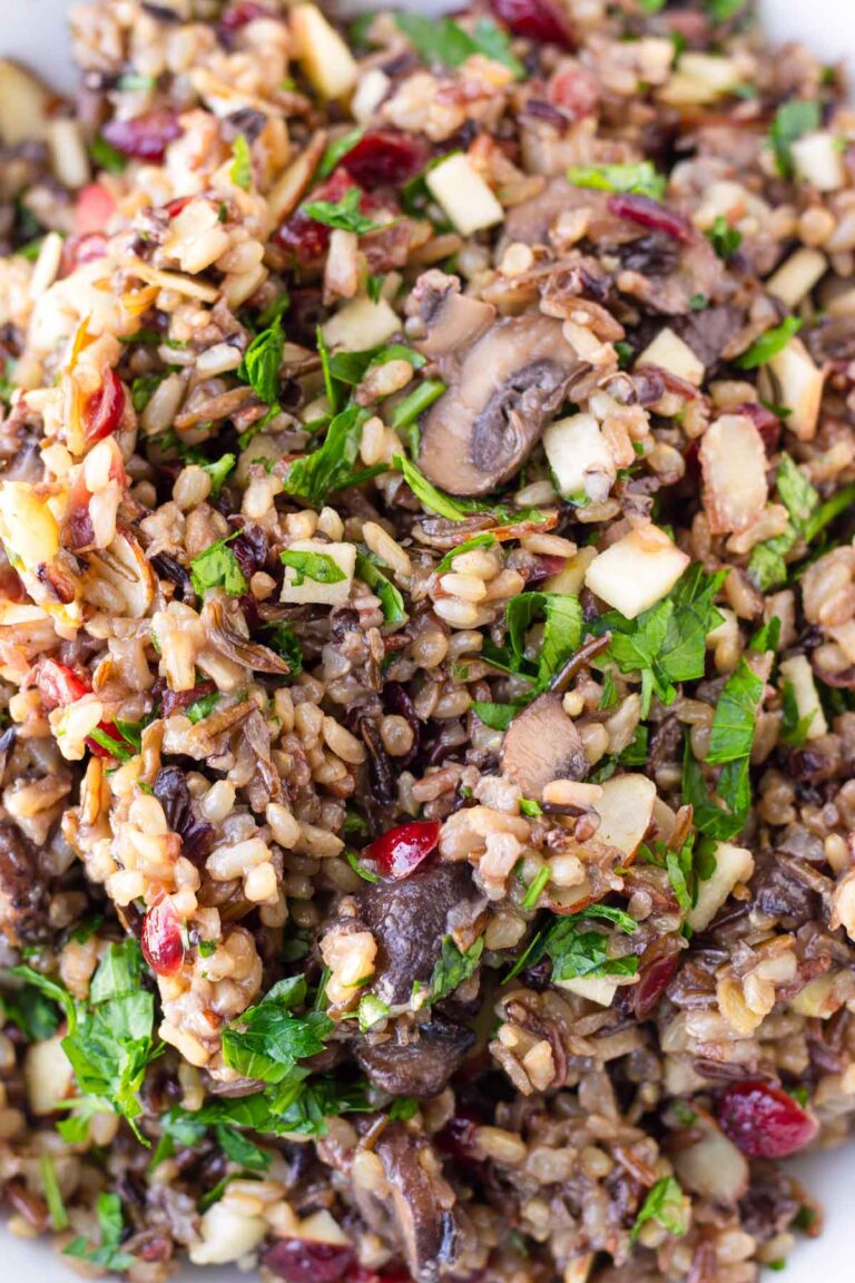 Wild Rice Pilaf with Mushrooms - Cooking For My Soul