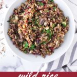 pin image design for wild rice pilaf