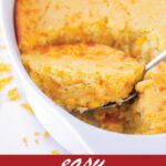pin image design for corn casserole recipe