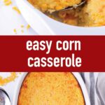 pin image design for corn casserole recipe