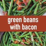pin image design for green beans with bacon