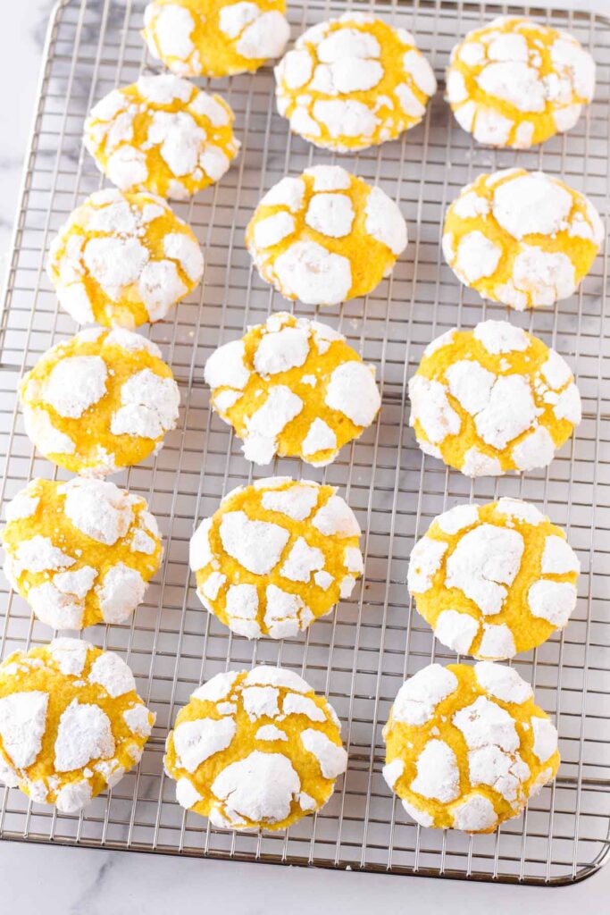 Lemon Crinkle Cookies - Cooking For My Soul