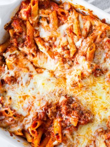 baked penne pasta with sausage