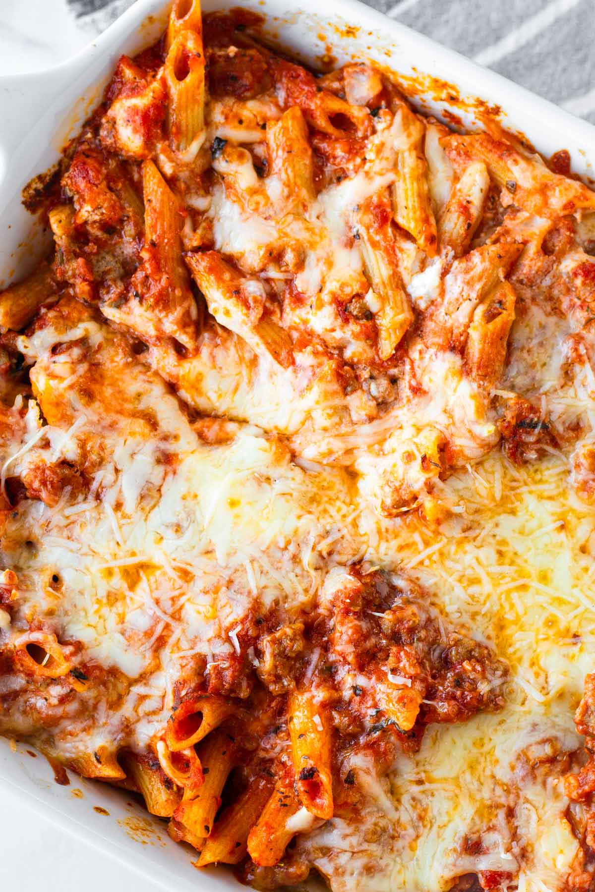 baked penne pasta with sausage