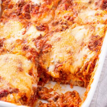 Easy Lasagna with No-Boil Noodles - Cooking For My Soul