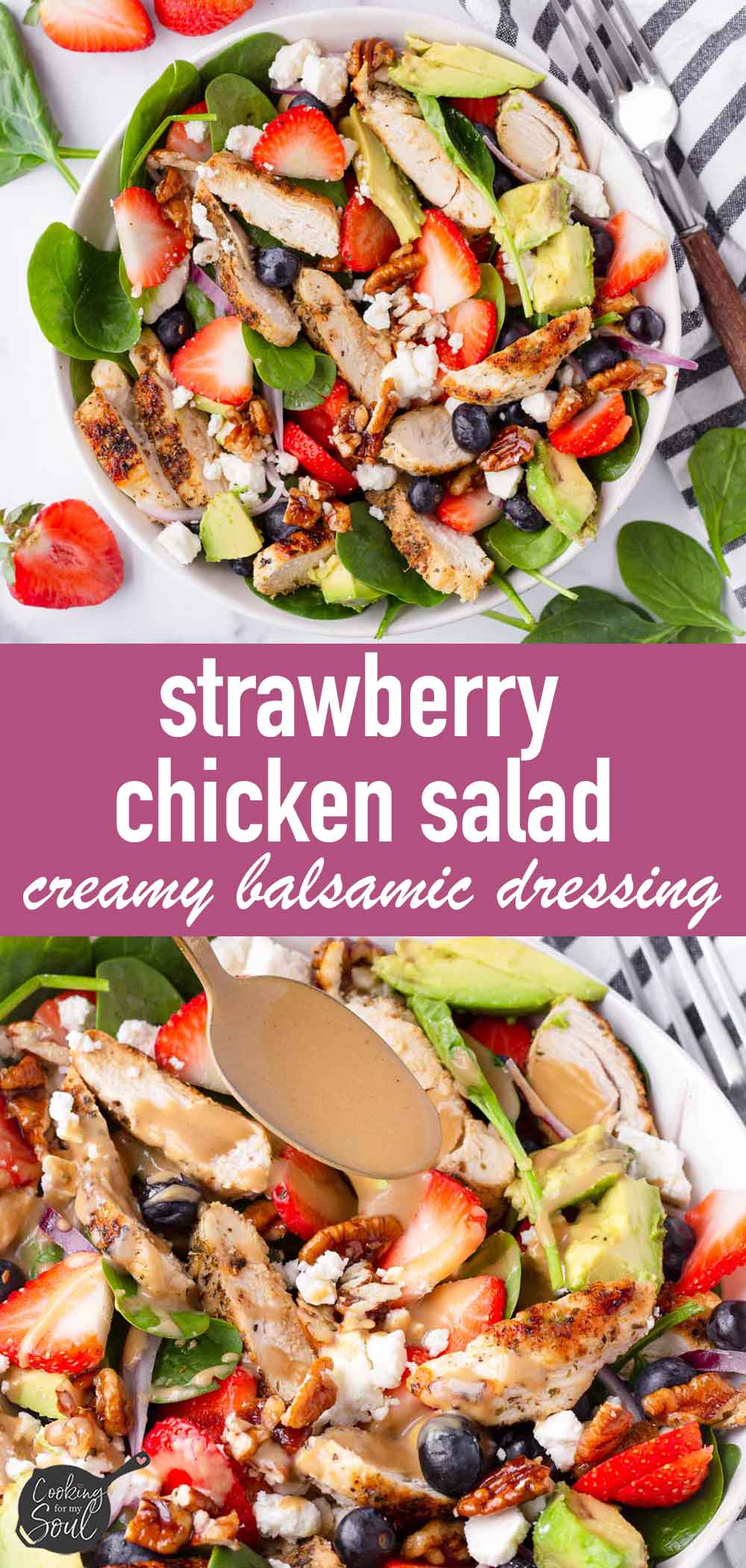 Strawberry Chicken Salad - Cooking For My Soul