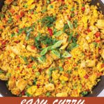 pin image design for curry fried rice recipe