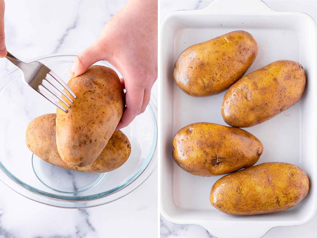 piercing potato a with a form