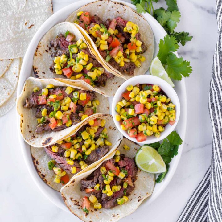 Skirt Steak Tacos with Easy Marinade Cooking For My Soul