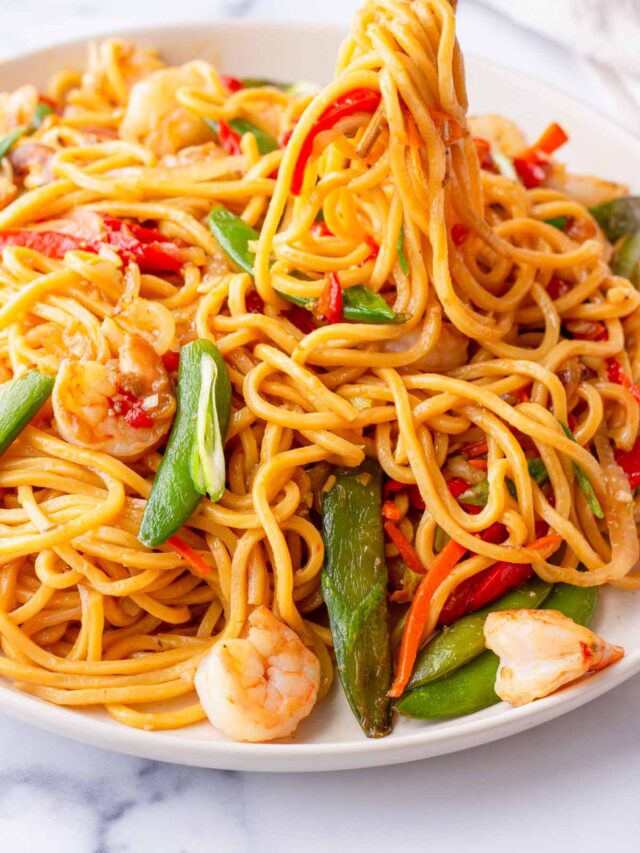 Easy Shrimp Lo Mein - Cooking For My Soul