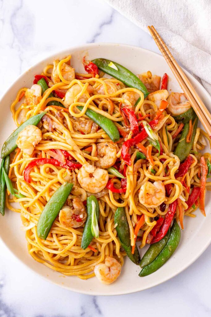 Shrimp Lo Mein - Cooking For My Soul