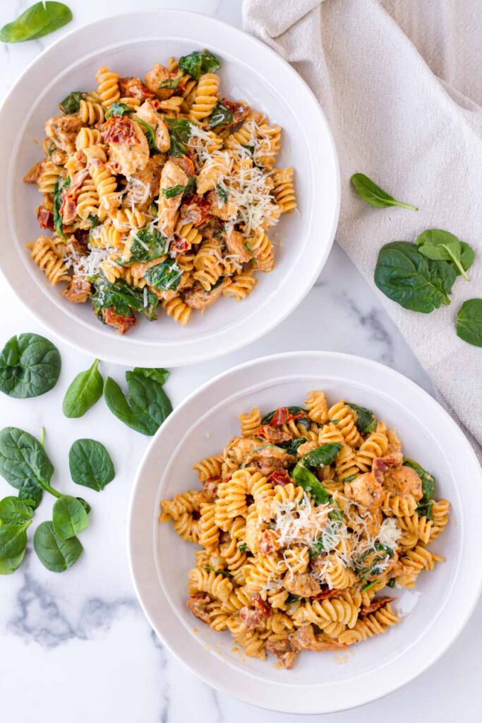 Creamy Tuscan Chicken Pasta - Cooking For My Soul