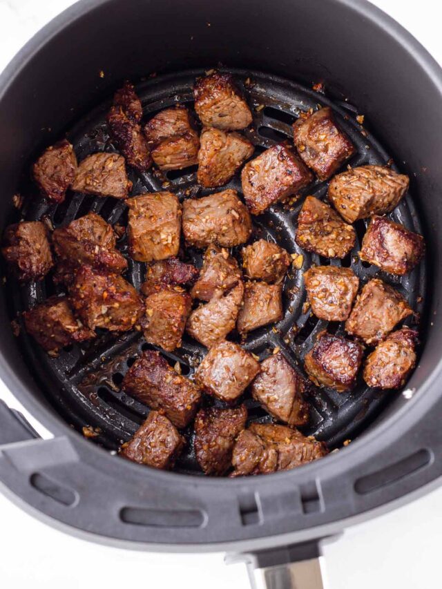 Air Fryer Steak Bites with Garlic Butter Cooking For My Soul