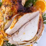 brined roasted turkey breast with orange glaze