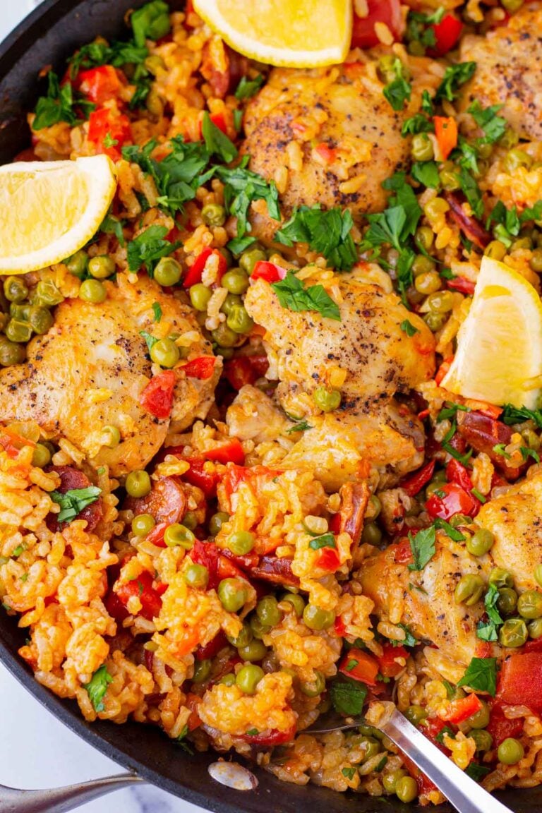 Chicken and Chorizo Paella Cooking For My Soul