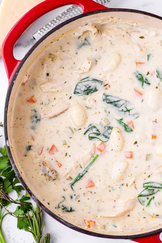 Creamy Chicken Gnocchi Soup - Cooking For My Soul