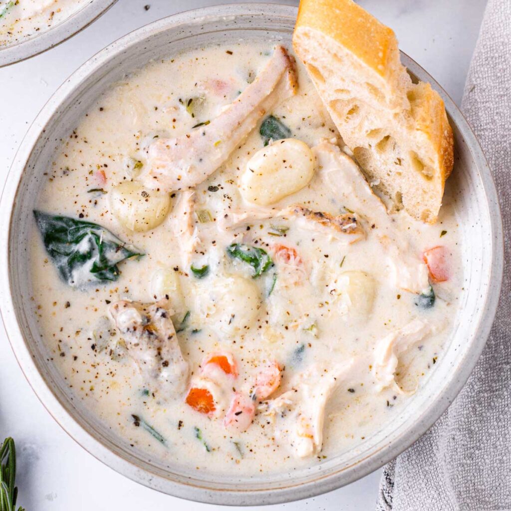 Creamy Chicken Gnocchi Soup - Cooking For My Soul