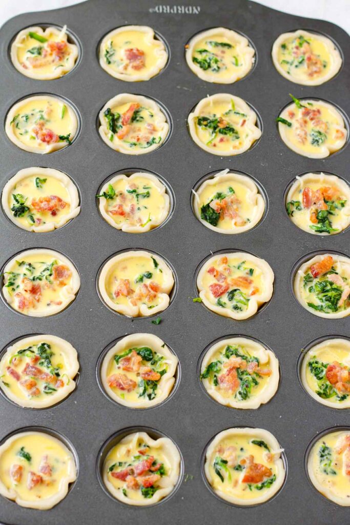 Mini Spinach Quiches - Cooking For My Soul