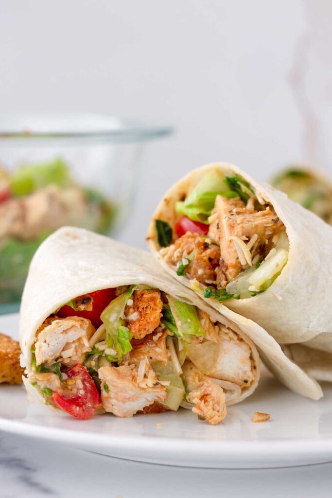 Chicken Caesar Wraps - Cooking For My Soul