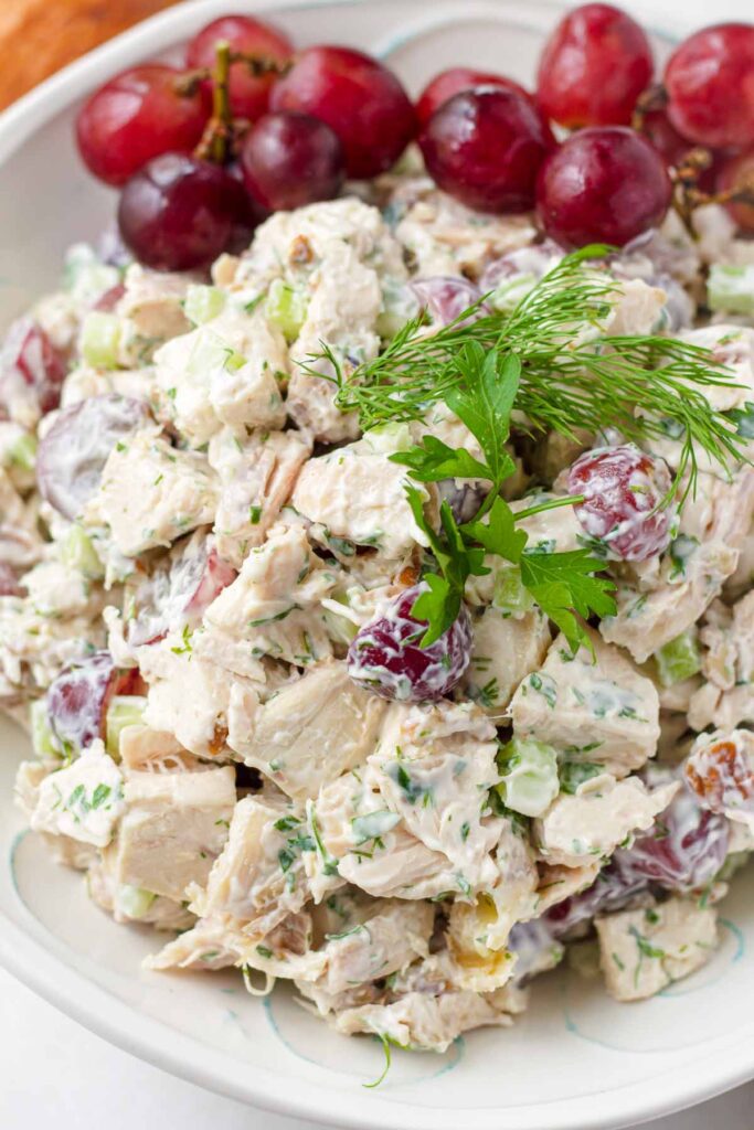 Chicken Salad with Grapes and Pecans - Cooking For My Soul