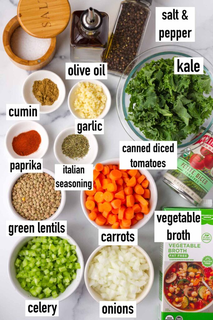 Lentil Kale Soup - Cooking For My Soul