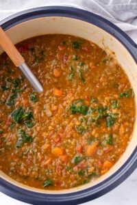 Lentil Kale Soup - Cooking For My Soul