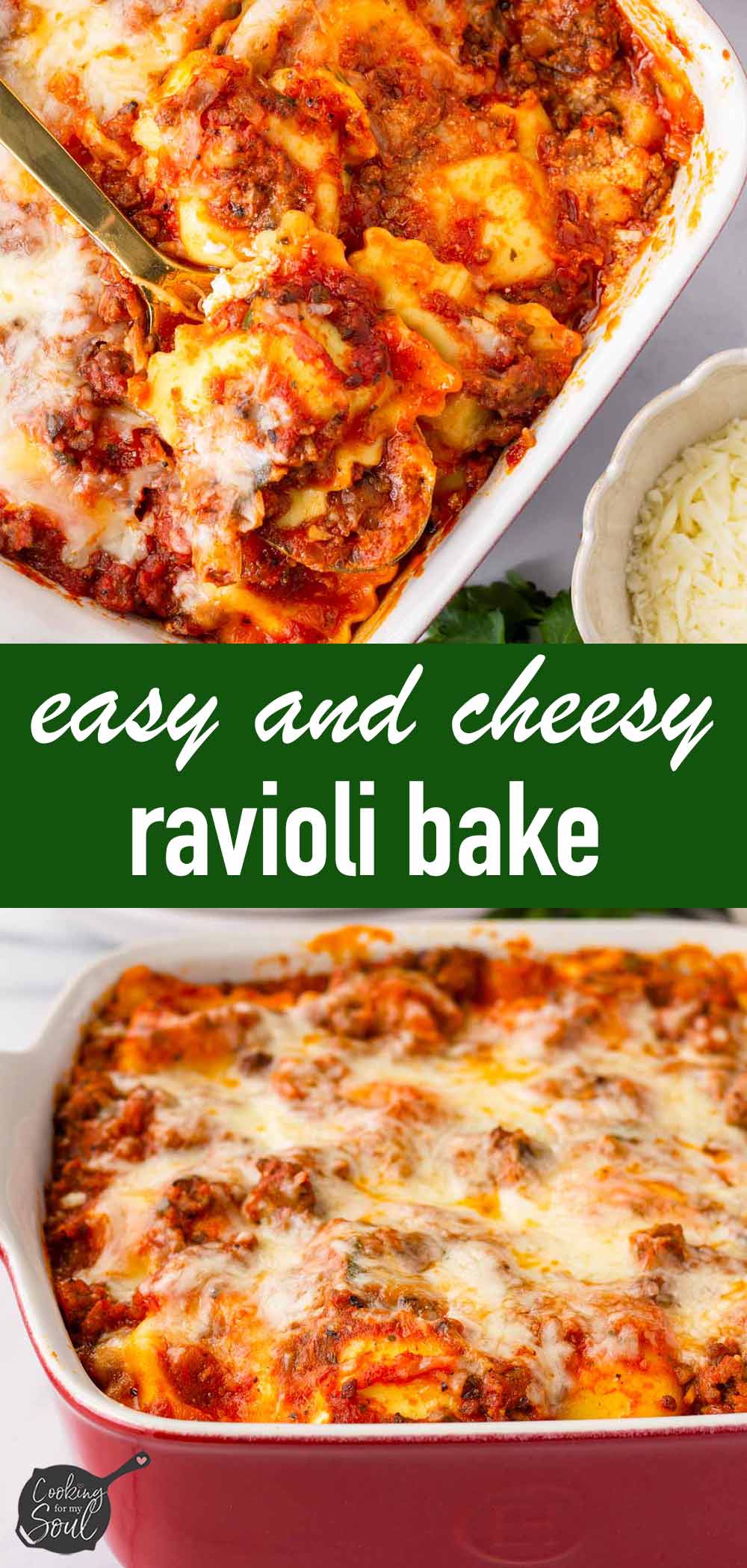 Cheesy Baked Ravioli - Cooking For My Soul