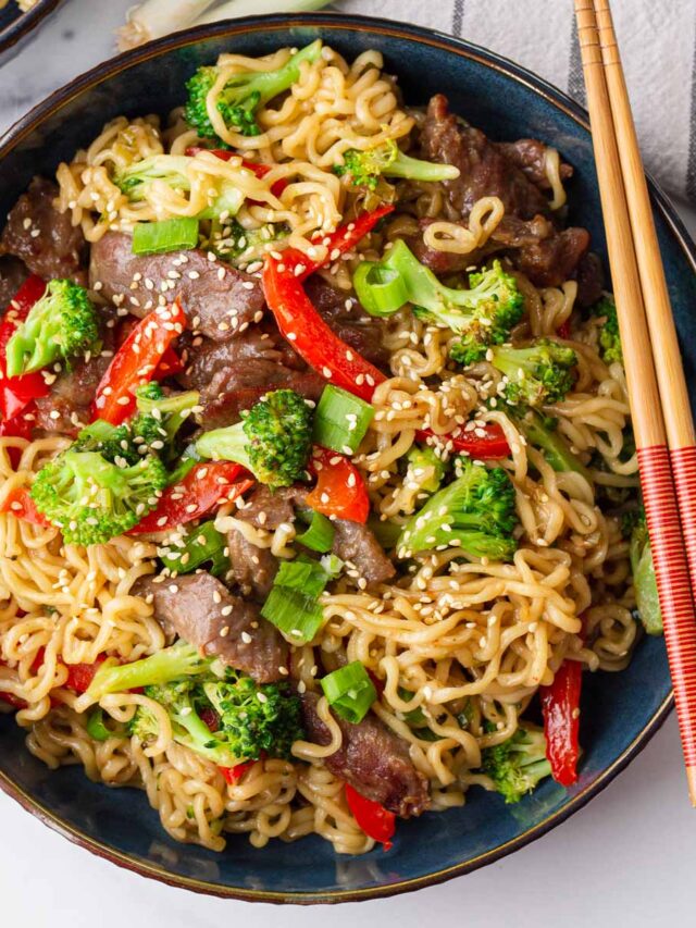 Beef Ramen Stir Fry - Cooking For My Soul