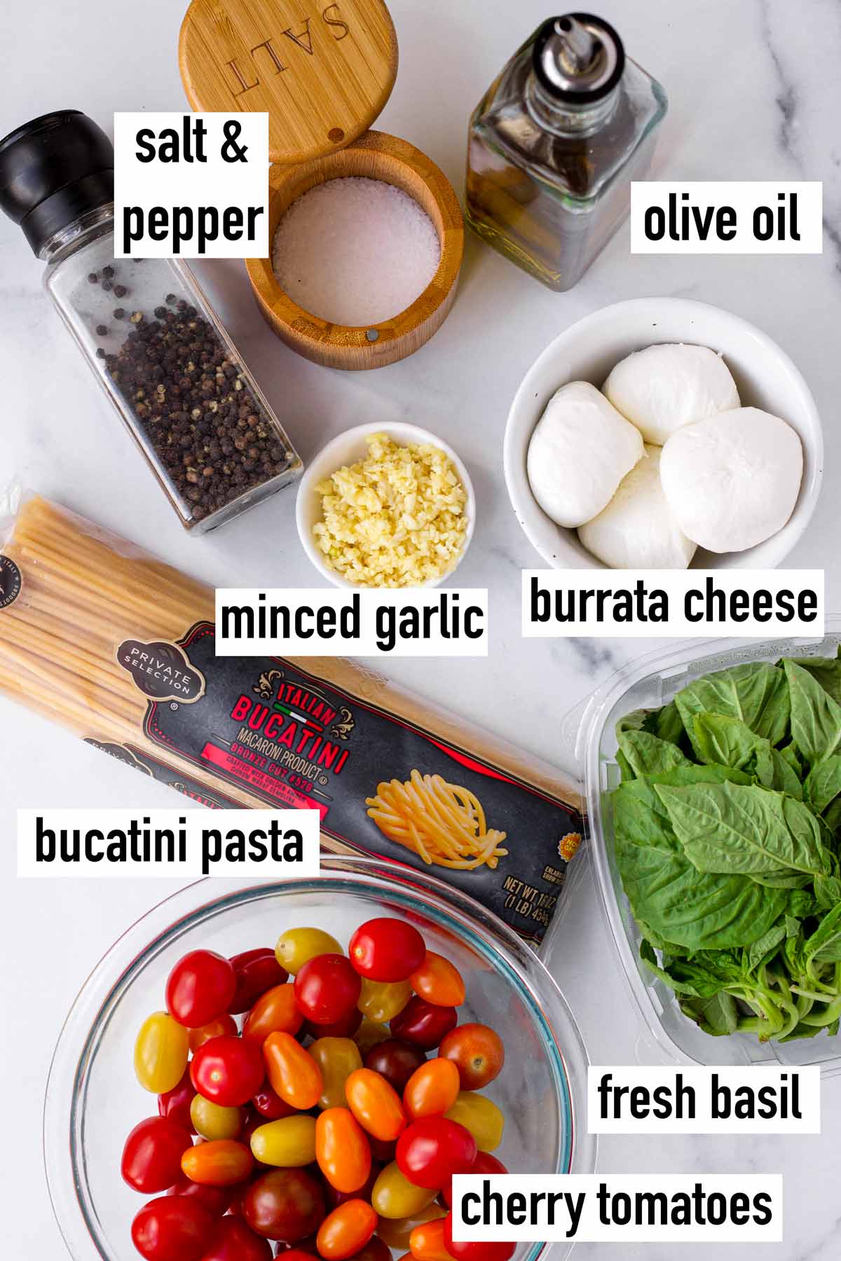 labeled ingredients