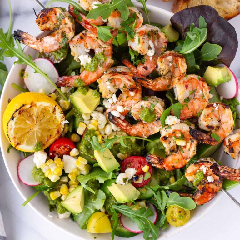 Grilled Shrimp Salad - Cooking For My Soul