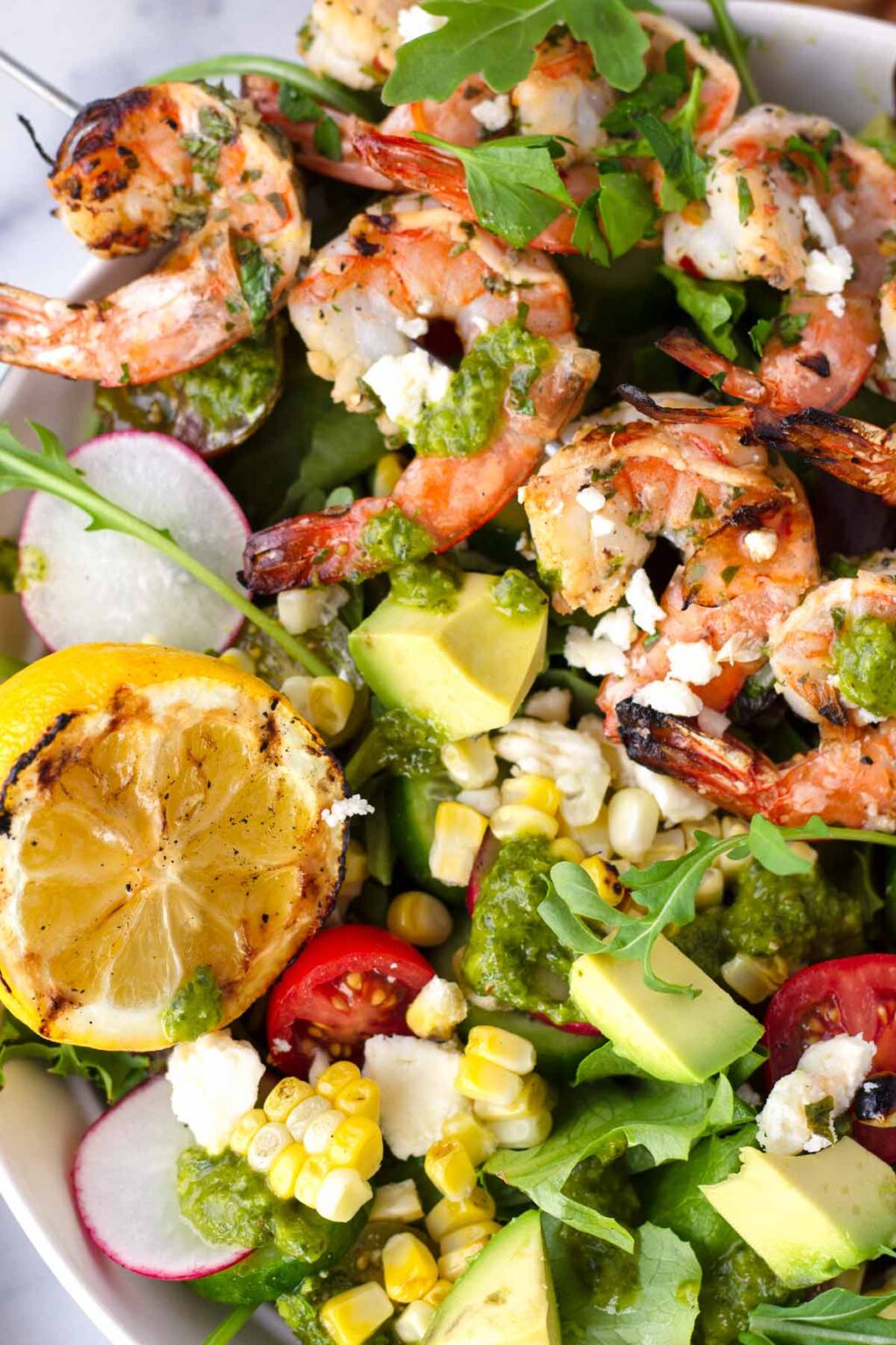 Grilled Shrimp Salad - Cooking For My Soul