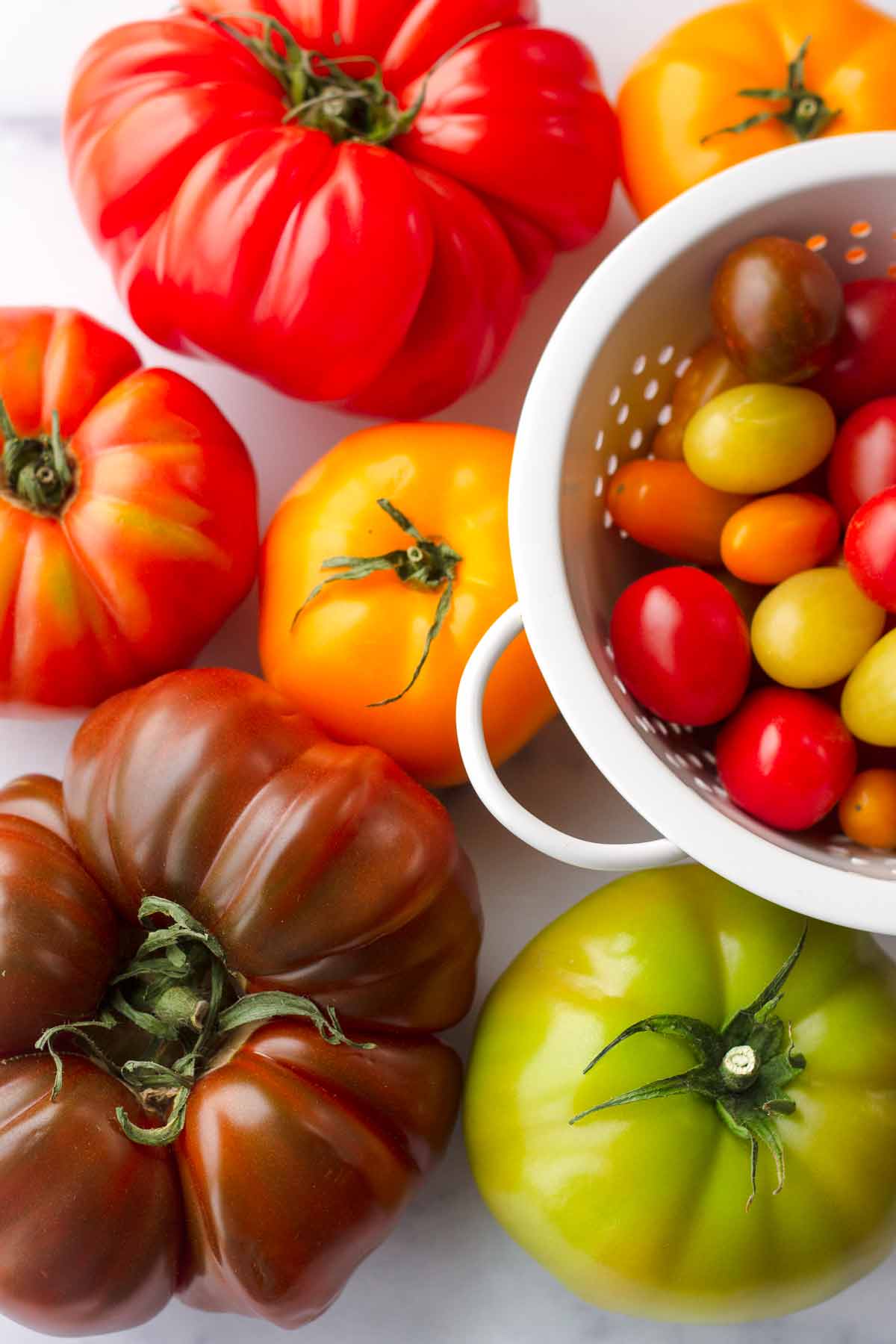 whole heirloom tomatoes